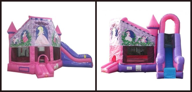 Pink Princess Bounce House Slide Combo.jpg